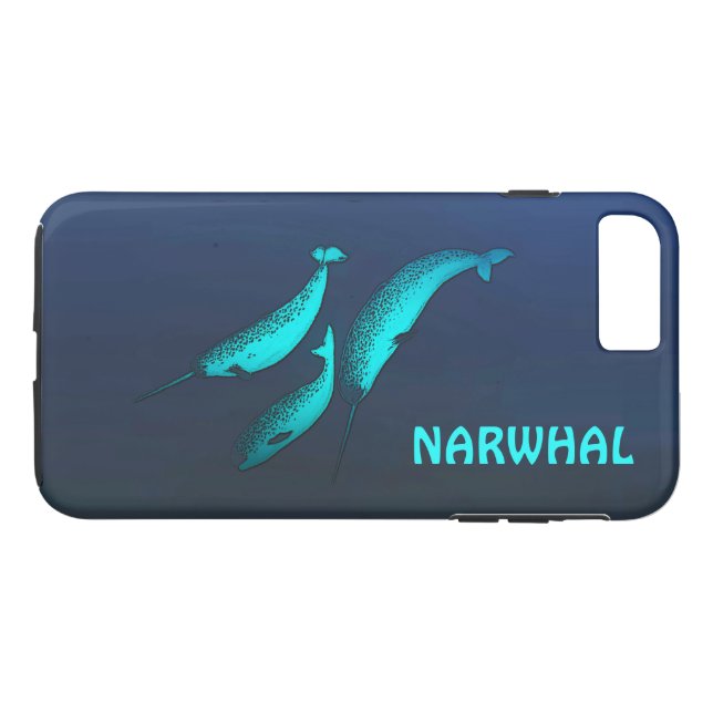 Narwhal Case-Mate iPhone Skal (Baksida (horisontal))