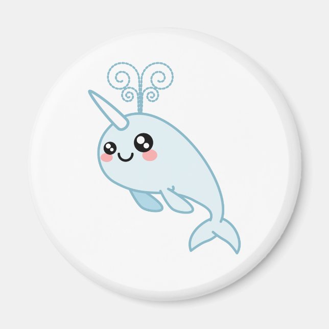 Narwhal Cutie Magnet (Framsidan)
