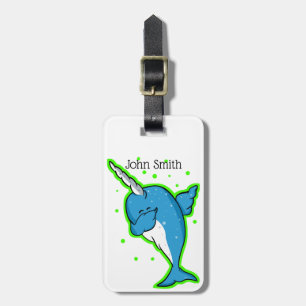 Narwhal Dabbing Bagagebricka