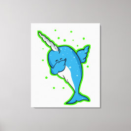 Narwhal Dabbing Dab Canvastryck