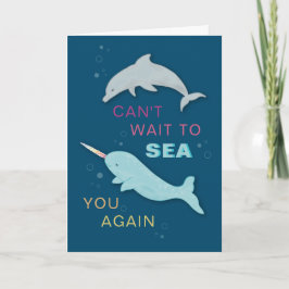 Narwhal Dolphin Friends Kort