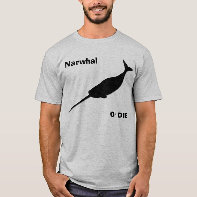 Narwhal eller matris! t shirt (Framsida)