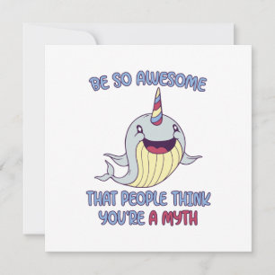 Narwhal Fantastisk Myth Anteckningskort