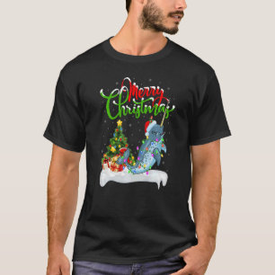 Narwhal Fish Julafton Dekoration Santa Narwhal Chr T Shirt