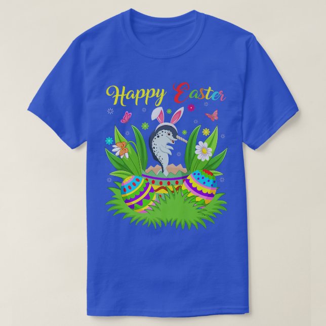 Narwhal Fish Lover Floral Easter Egg Funny Narwhal T Shirt (Design framsida)