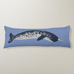 Narwhal förkroppsligar kudder kroppskudde
