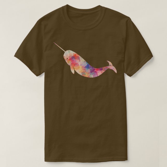 Narwhal Geometric T Shirt (Design framsida)