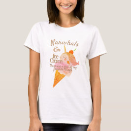 Narwhal Glass cone favorit sak personlig T Shirt