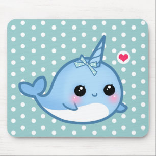 Narwhal gullig bebis musmatta
