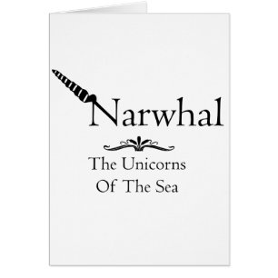 Narwhal Hälsningskort