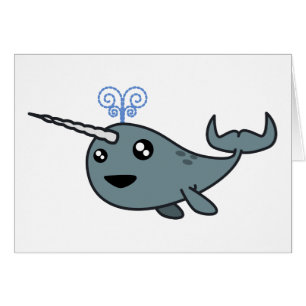 Narwhal! Hälsningskort