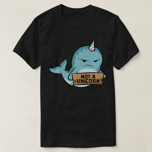 Narwhal, inte Unicorn Cute Narwhale Pullover T Shirt (Design framsida)