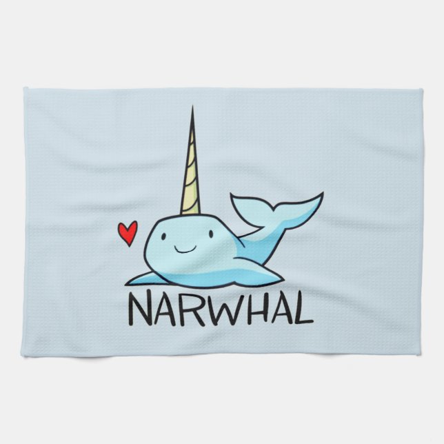 Narwhal Kökshandduk (Horisontell)