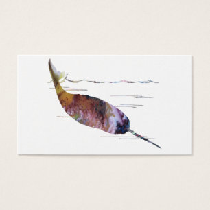 Narwhal konst visitkort
