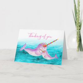 Narwhal-kort för undervattensfärgning saknas kort