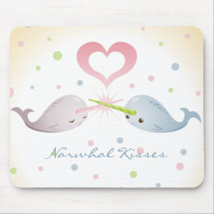 Narwhal kysser Mousepad Musmatta