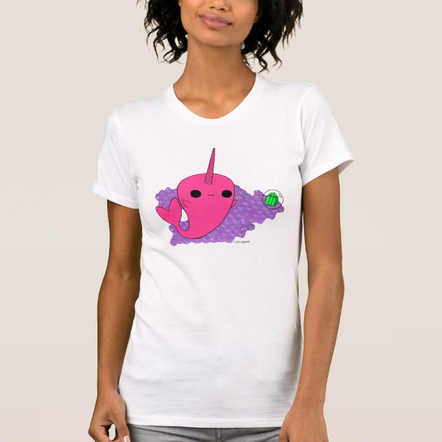 Narwhal (lilan bubblar), tröja (Framsida)