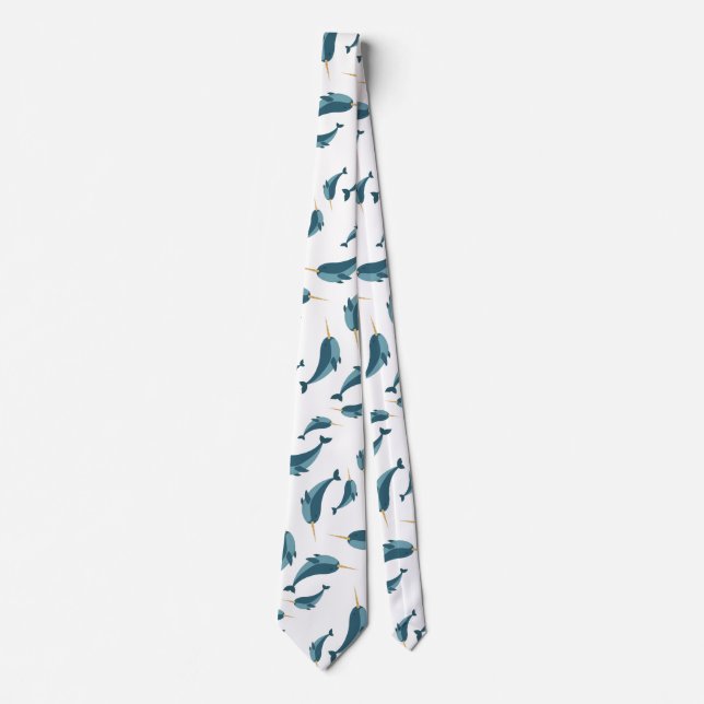Narwhal Mönster Neck Tie Slips (Framsida)