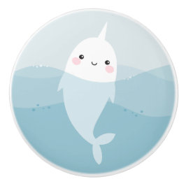 Narwhal och vinkar dörrknopp knopp