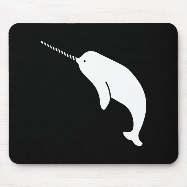 Narwhal Pictogram Mousepad Musmatta (Framsidan)