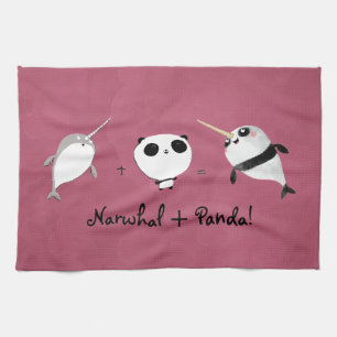 Narwhal plusPanda! Kökshandduk