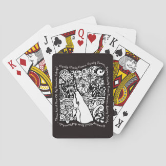 Narwhal som leker kort casinokort