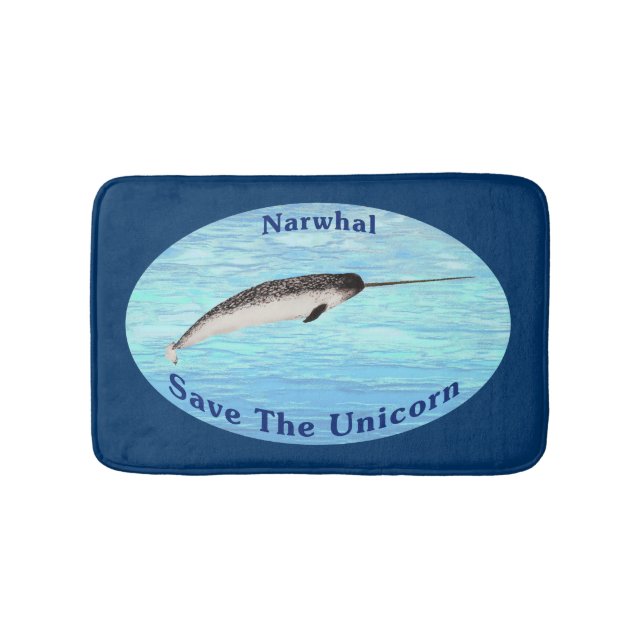 Narwhal - Spara Unicorn Badrumsmatta (Framsidan)