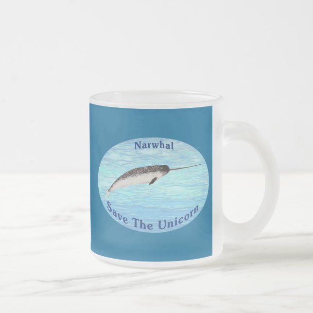 Narwhal - Spara Unicorn Frostad Glasmugg (Höger)