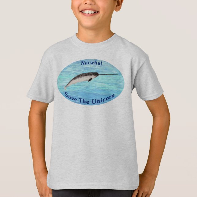 Narwhal - Spara Unicorn T-shirt (Framsida)