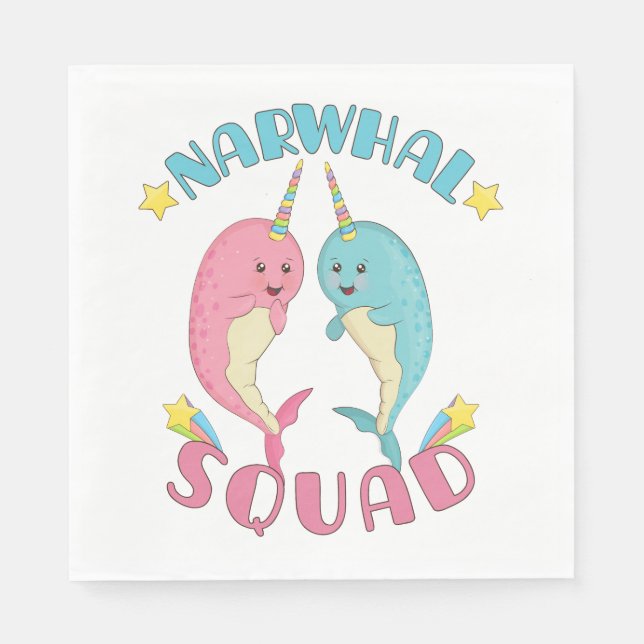 Narwhal Squad Pappersservett (Framsidan)