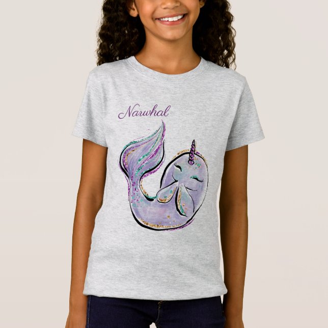 Narwhal T Shirt (Framsida)