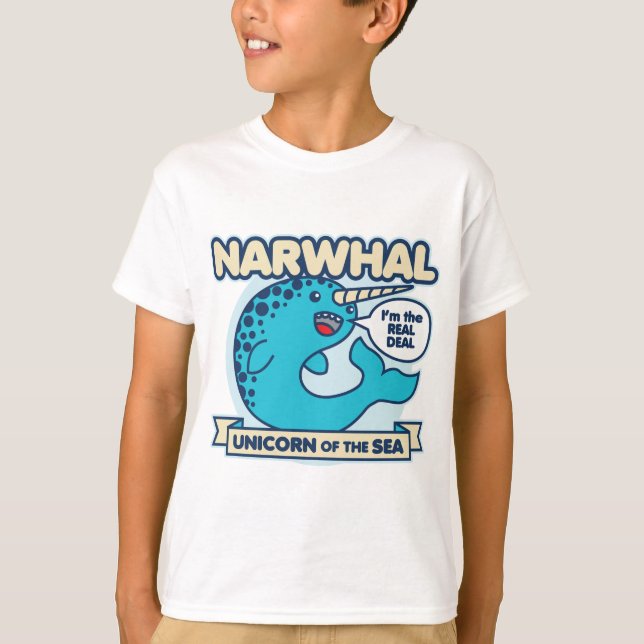 Narwhal Tee Shirt (Framsida)