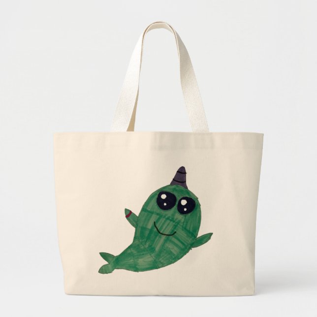 Narwhal Tote (Hopkins) Jumbo Tygkasse (Framsidan)