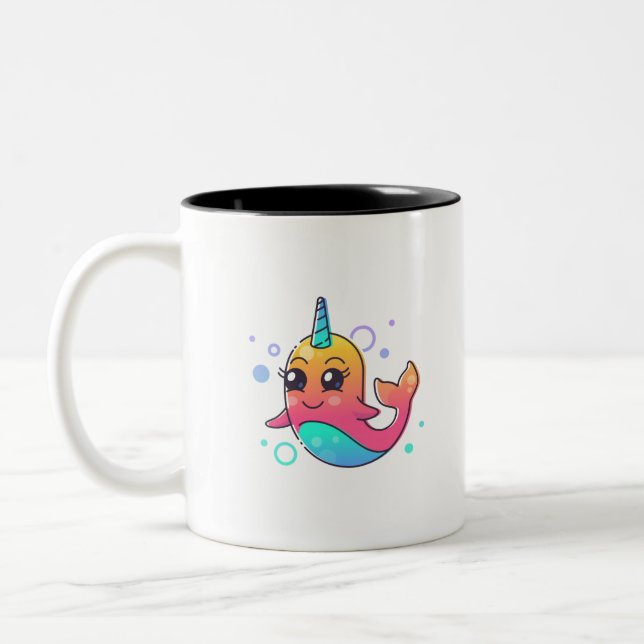 Narwhal Två-Tonad Mugg (Vänster)