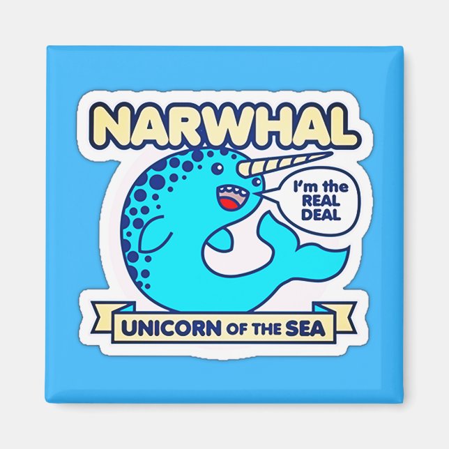 Narwhal Unicorn of the Sea Magnet (Framsidan)