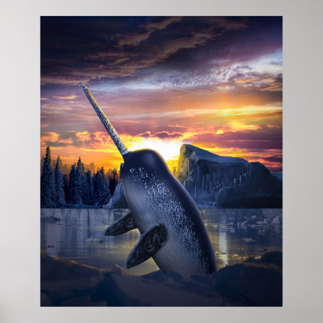 Narwhal Unicorn Poster (Framsidan)