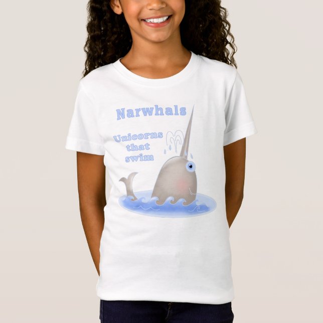Narwhal Unicorn T-shirt (Framsida)