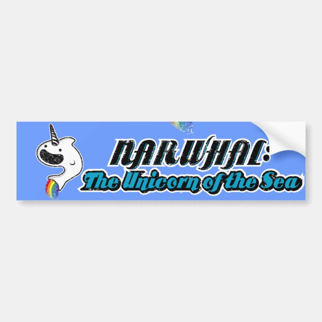 Narwhal: Unicornen av havet Bildekal (Framsidan)