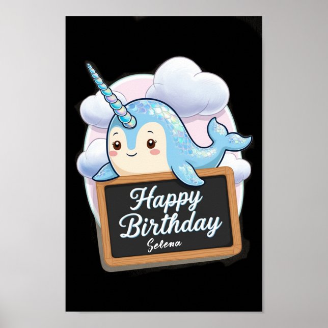 Narwhal-uppsamlingskartong Poster (Framsidan)