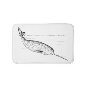 Narwhal val badrumsmatta