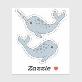 Narwhal Vinyl Stickers Klistermärken