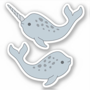 Narwhal Vinyl Stickers Klistermärken