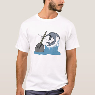 Narwhal VS Swordfish T Shirt