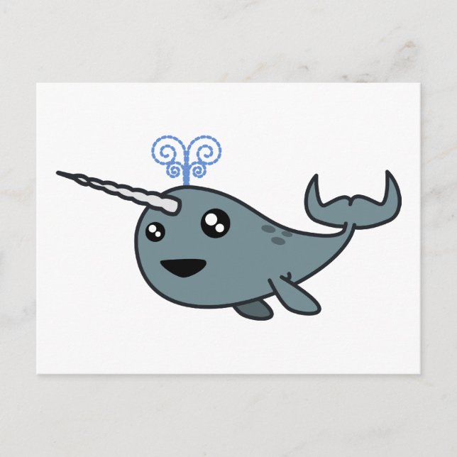 Narwhal! Vykort (Framsida)