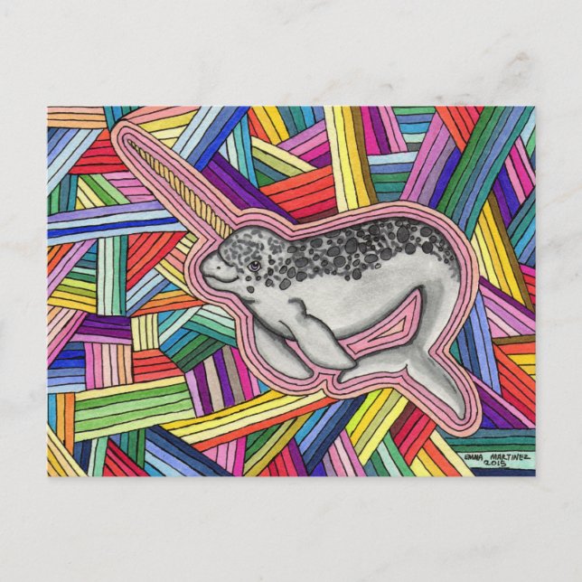 Narwhal Vykort (Framsida)