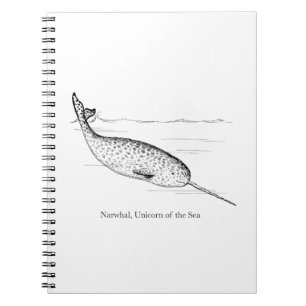 Narwhal Whale Unicorn of the Sea Anteckningsbok