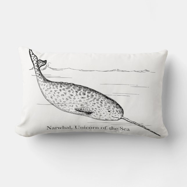 Narwhal Whale Unicorn of the Sea Lumbarkudde (Framsida)