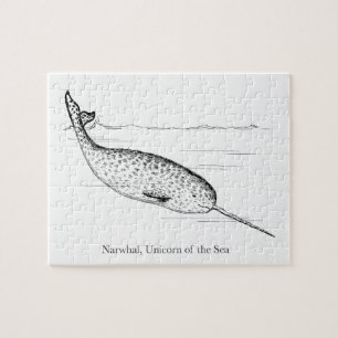 Narwhal Whale Unicorn of the Sea Pussel