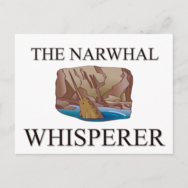 Narwhal Whisperer Vykort (Framsida)