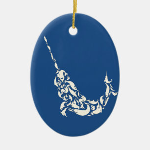 Narwhalen av Narwhals Julgransprydnad Keramik